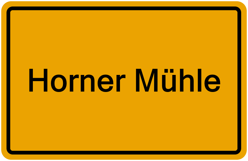 Handelsregisterauszug Horner Mühle